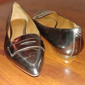 Coach Metallic Flats